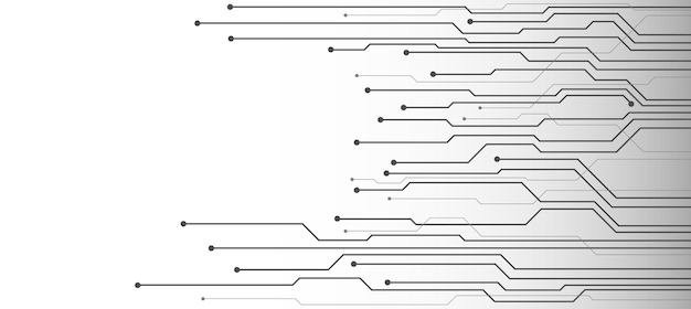 Technology background with hitech digital data