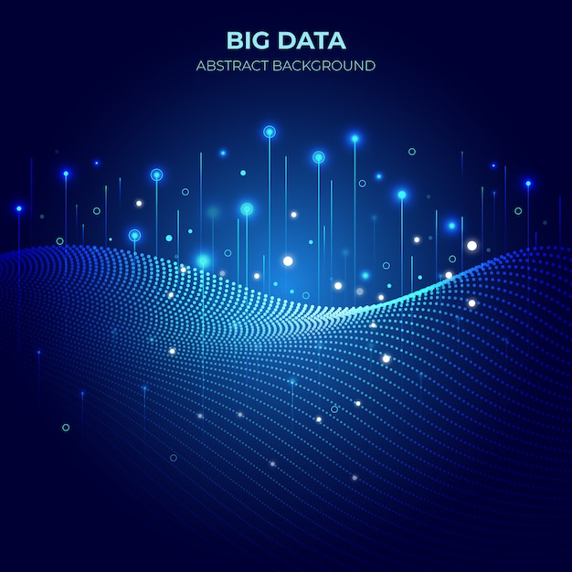 Technology big data gradient background