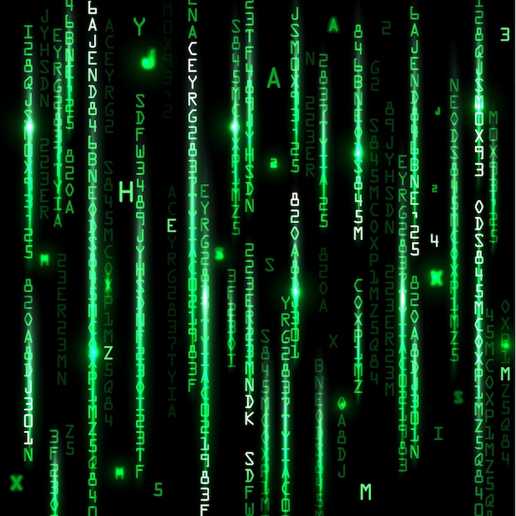 Vector technology binary background