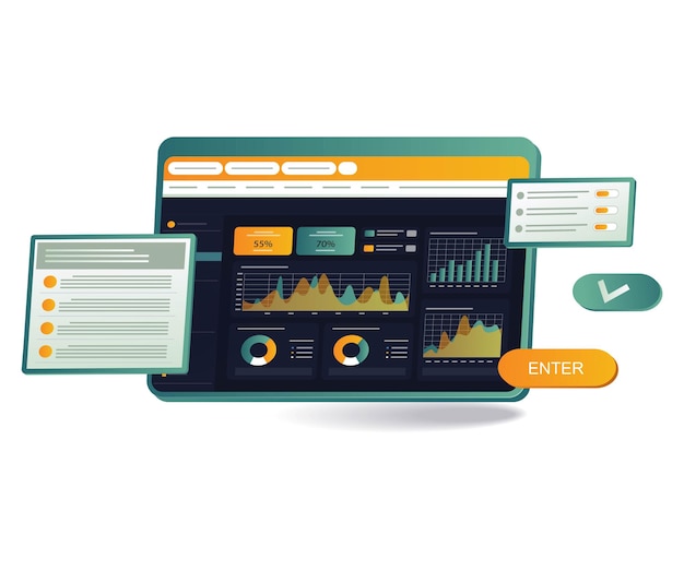 technology business dashboard analysis data
