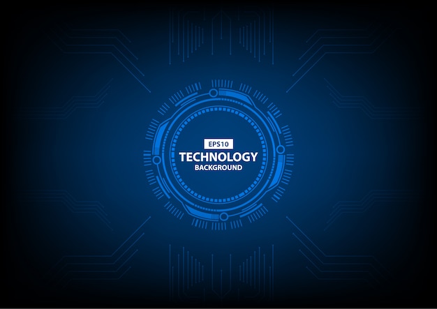 Technology Circle Abstract Background