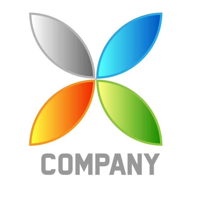 Technology company logo design creative and profession