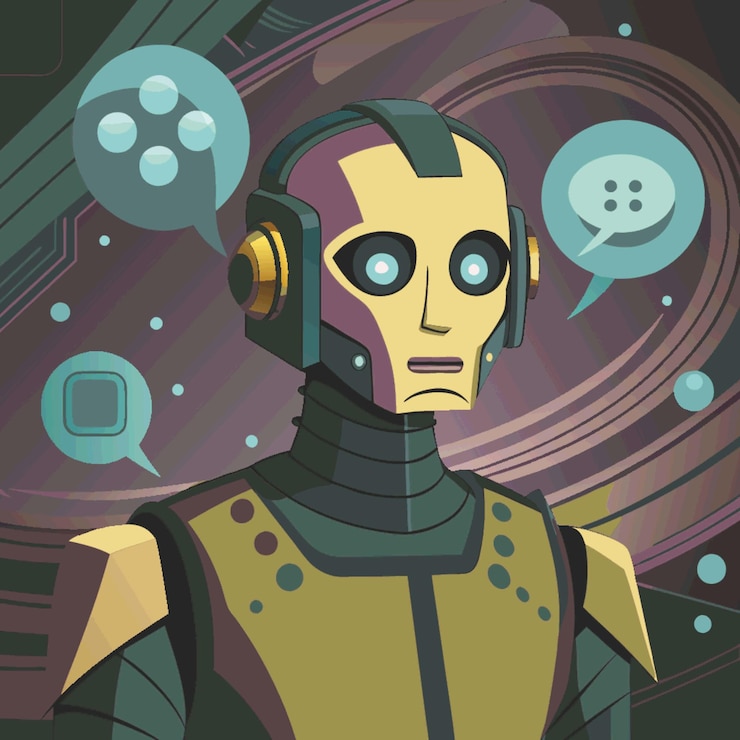 Vector technology concept vector illustration featuring chatbots design flat style elements