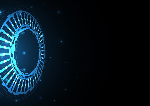 technology cyber abstract circle background