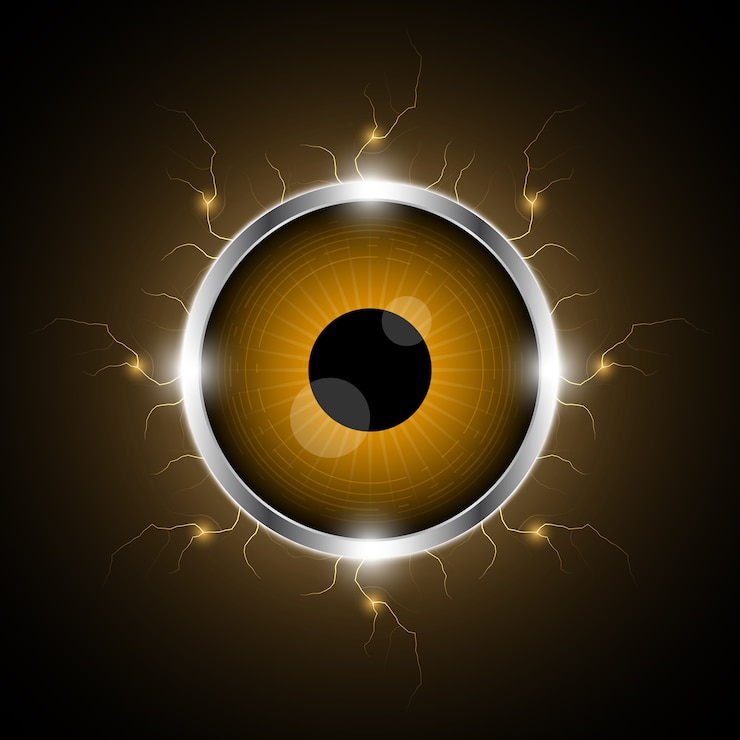Vector technology cyber security eye