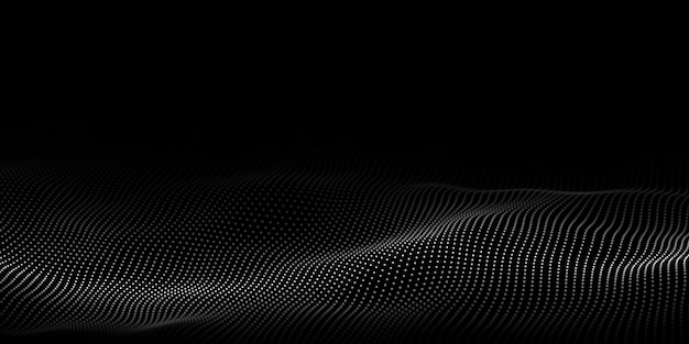 technology dark background vector futuristic wave 3d cyber technology big data