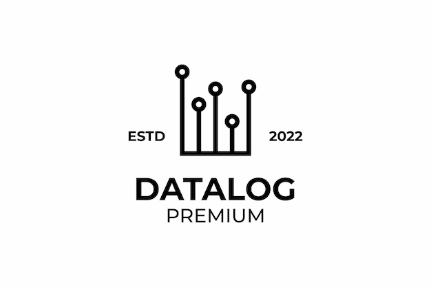 Technology data network logo design