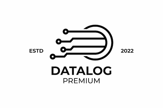 Progettazione del logo della rete dati di tecnologia