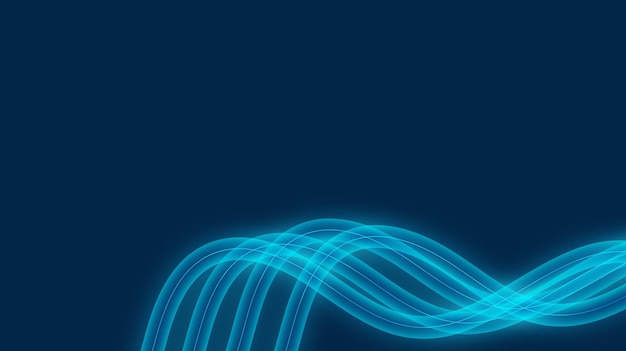 Technology digital wave lines with dark blue background