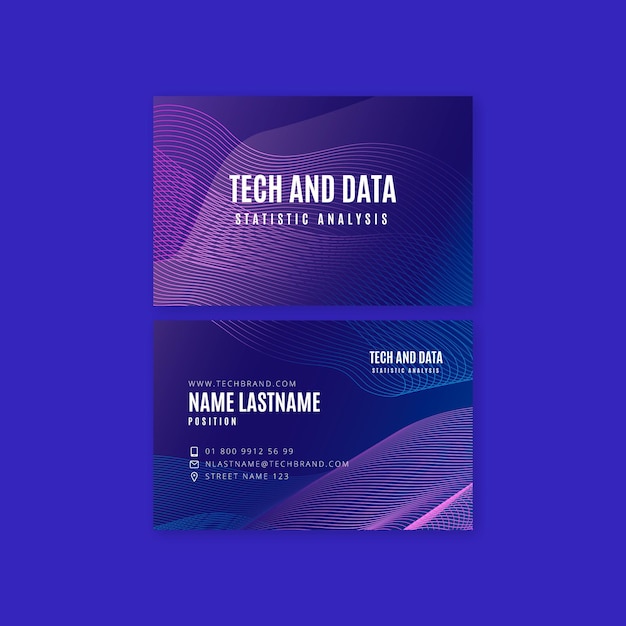 Technology and future business card template