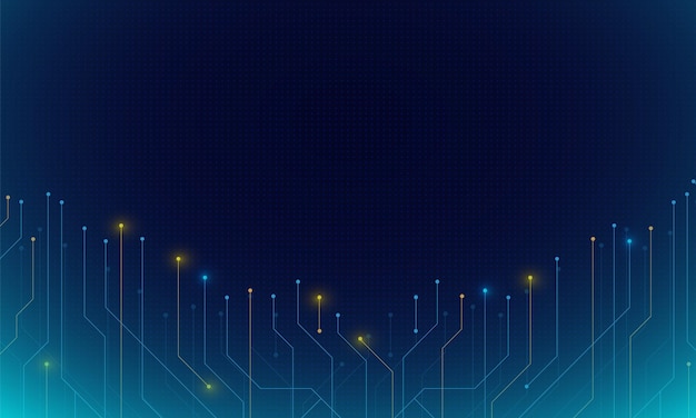 Technology futuristic background abstract blue background template