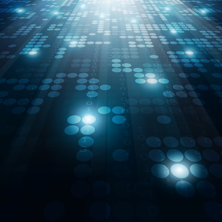 Vector technology geometric background