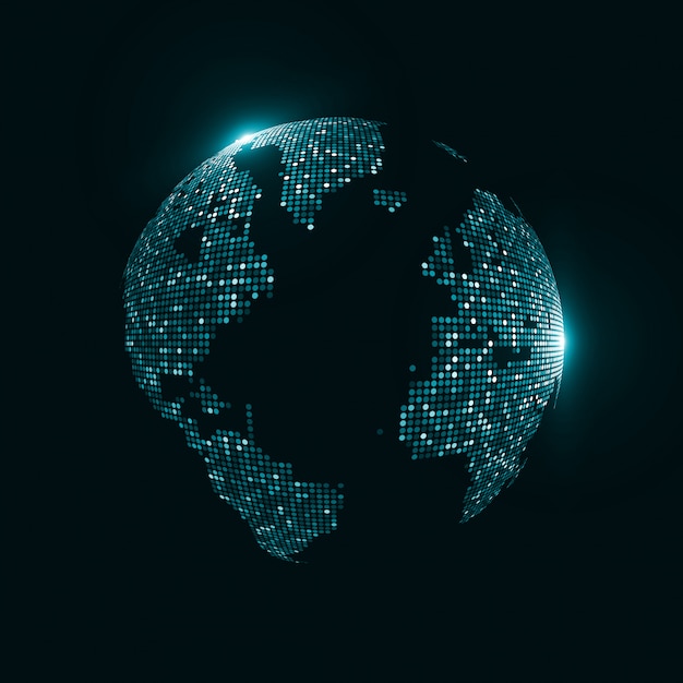 technology globe