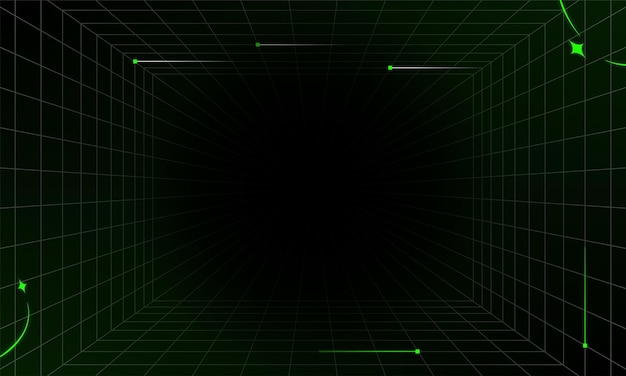 Vector technology grid background