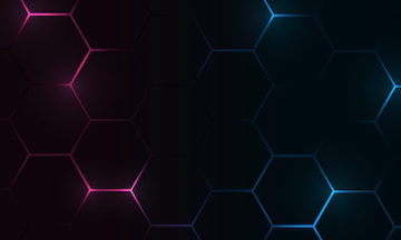 Premium Vector | Technology hexagon dark futuristic abstract ...