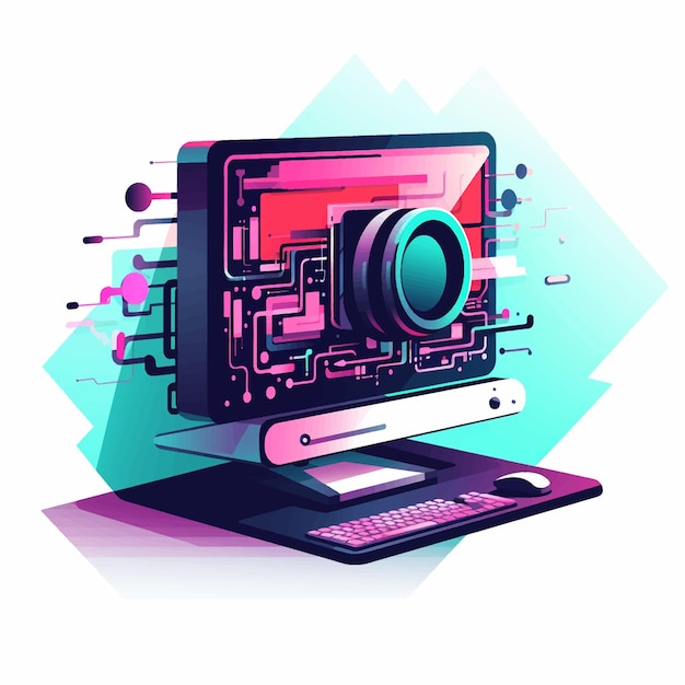 technology icon technology vector illustration background