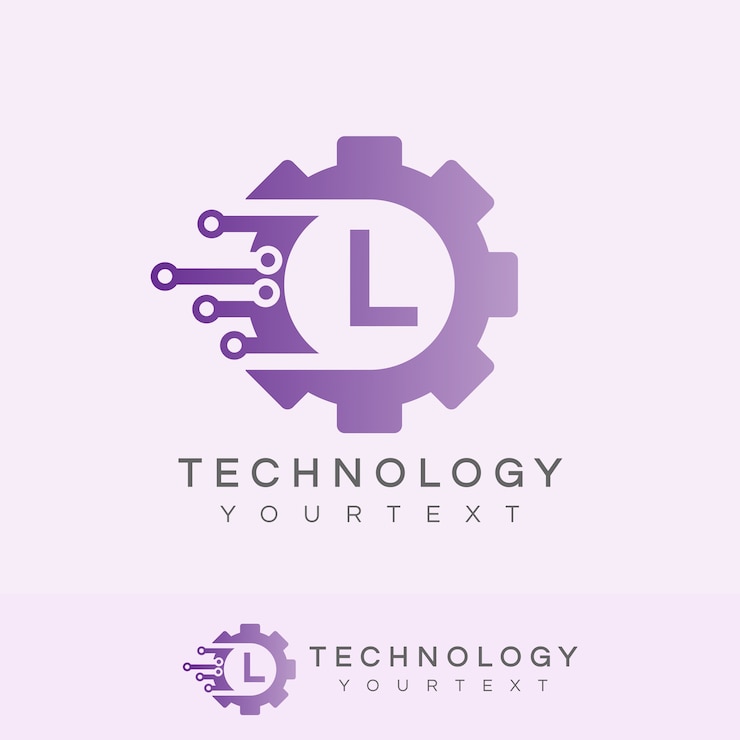 Vector 기술 초기 편지 l 로고 디자인