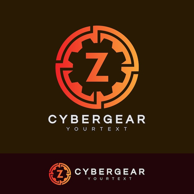 Premium Vector Technology initial letter z logo design