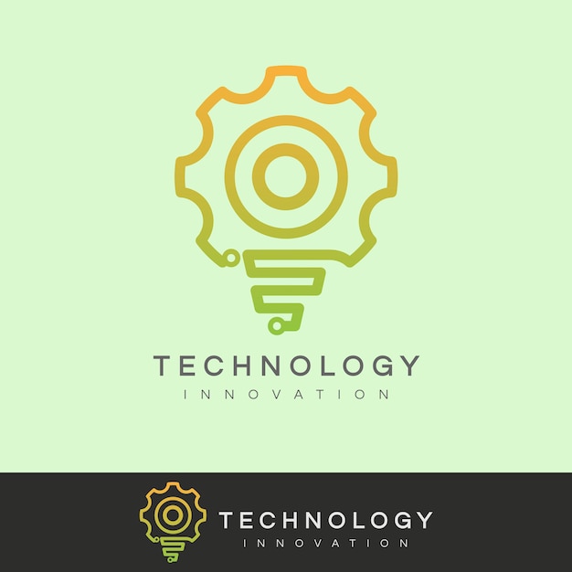 technology innovation initial Letter O Logo design