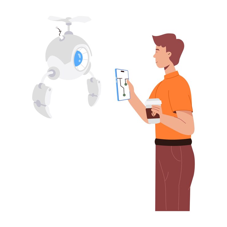 Vector technology innovations flat illustrations