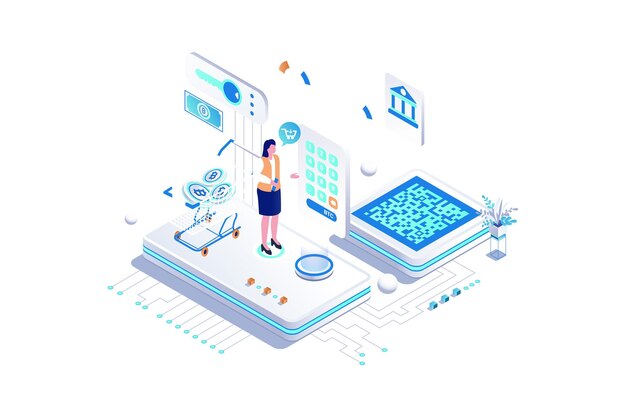 Technology isometric illustration