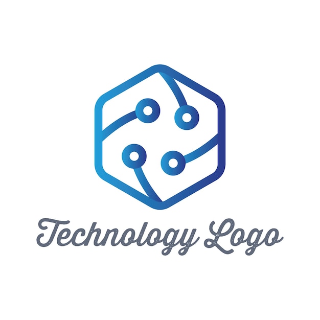 technology logo design vector template for corporate identity technology biotechnology internet