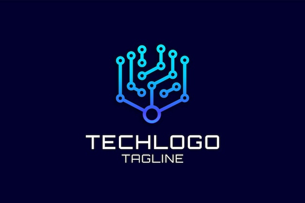 technology logo design