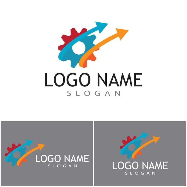 Technology logo template vector illustration