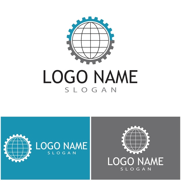 Векторная иллюстрация шаблона логотипа технологии