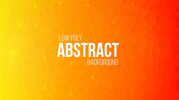 Technology low poly abstract digital background premium vector