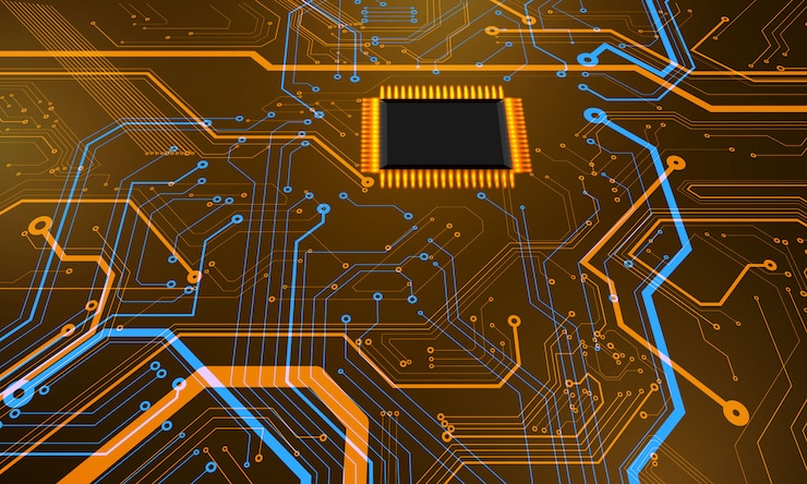 Vector technology modern  concept. abstract texture background