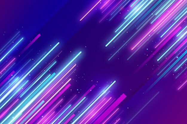 Vector technology neon background