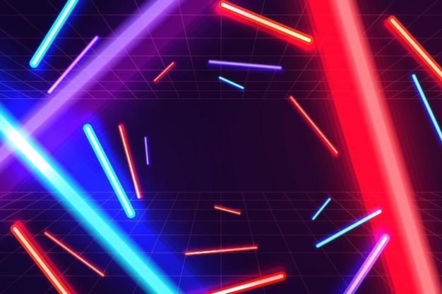 Technology neon background