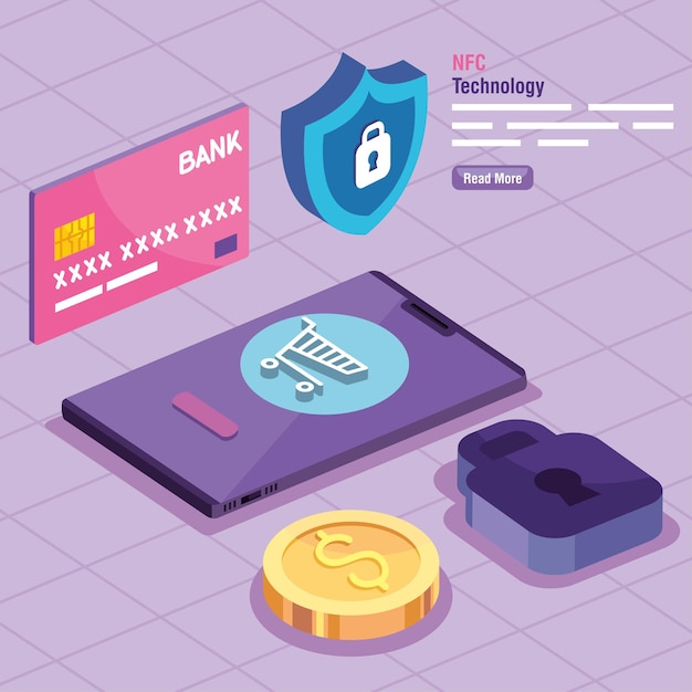 technology nfc poster