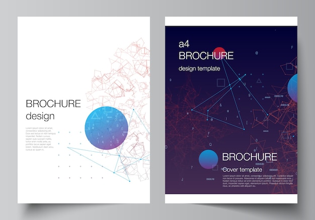 Vector technology professional brochure template