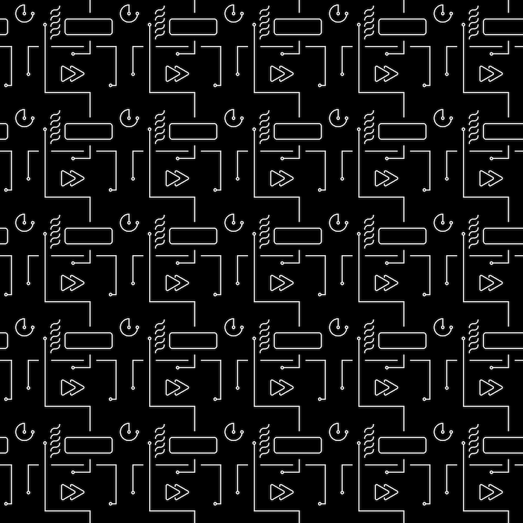 Vector technology seamless pattern