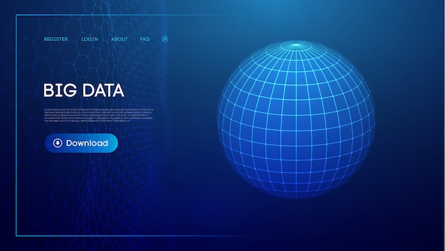 Sfondo digitale della sfera tecnologica illustrazione vettoriale della tecnologia cloud illustrazione vettoriale dello scudo a sfera