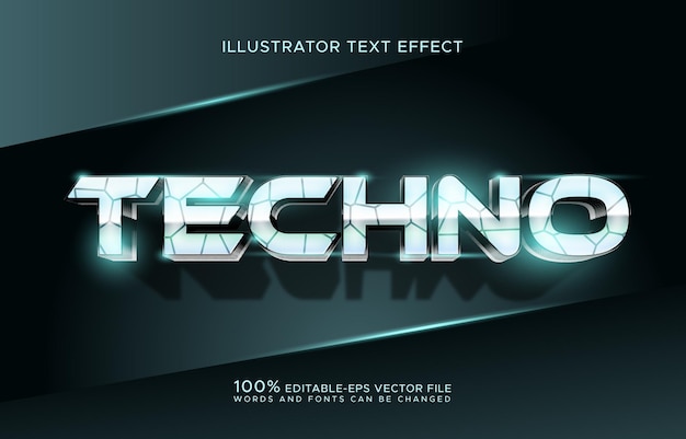 technology text effect