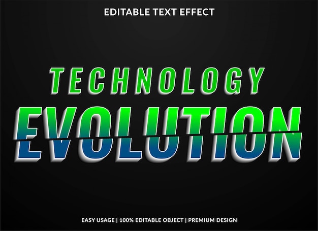 technology text effect