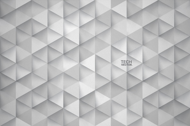 Technology Triangles 3D Abstract Background