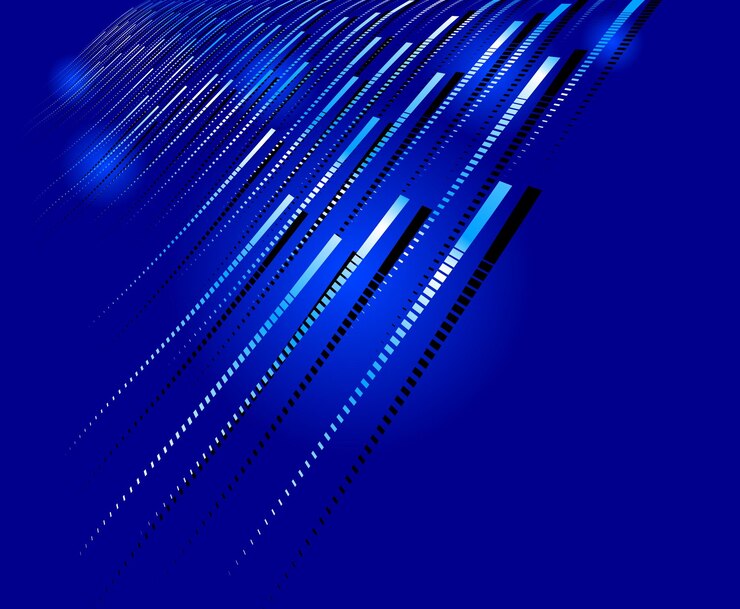 Vector ラインビッグデータフロー、ナノテクノロジーと科学の3d抽象化、エレクトロニクスとデジタルスタイル、ワイヤーネットの次元の視点を持つ技術ベクトル抽象背景。