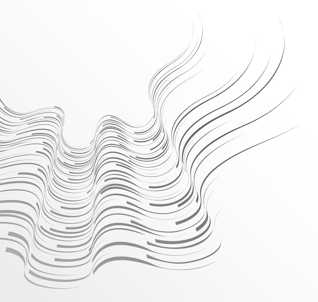 technology vector abstract background with lines big data flow, 3d abstraction of nanotechnology and science, electronics and digital style, wire net dimensional perspective.