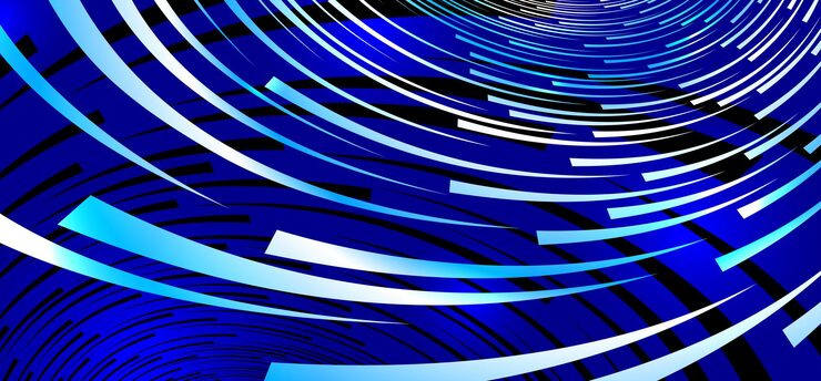 Vector technology vector abstract background with lines big data flow, 3d abstraction of nanotechnology and science, electronics and digital style, wire net dimensional perspective.