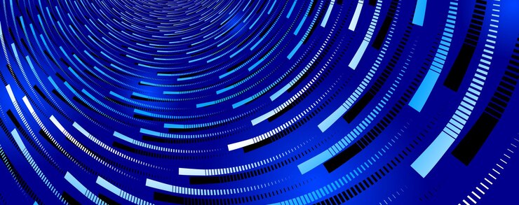 Vector technology vector abstract background with lines big data flow, 3d abstraction of nanotechnology and science, electronics and digital style, wire net dimensional perspective.
