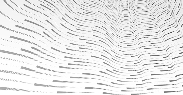 technology vector abstract background with lines big data flow 3d abstraction of nanotechnology and science electronics and digital style wire net dimensional perspective