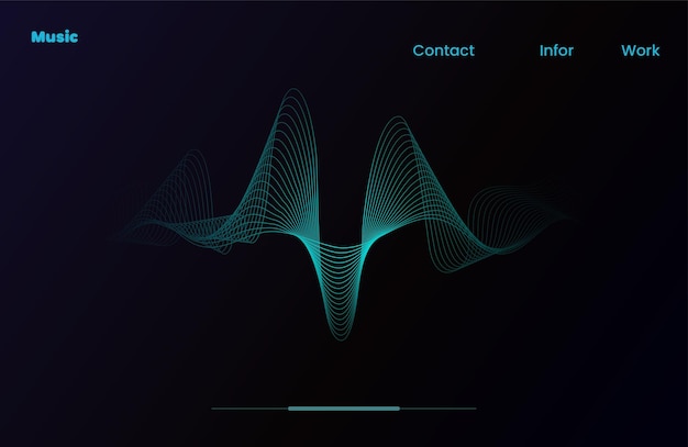 Technology wave abstract background