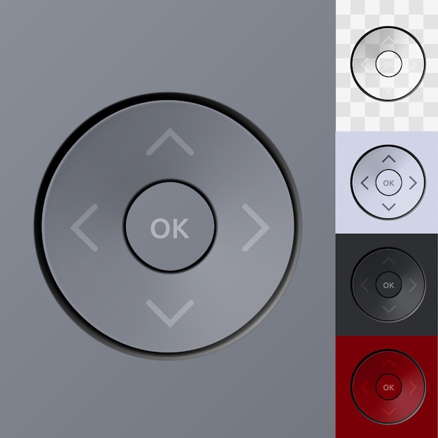 Vector technology your color joystick button template