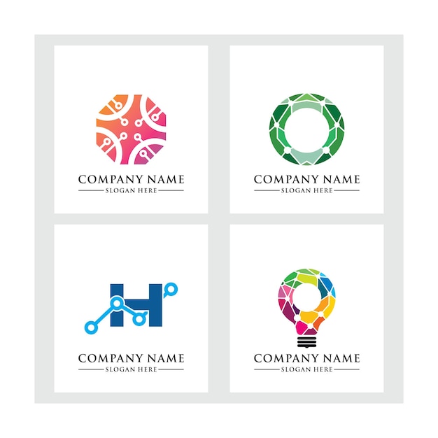 Tecnology logo template