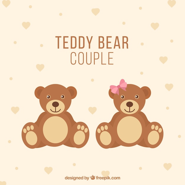 Teddy bear couple