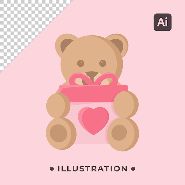 Vector teddy bear illustration